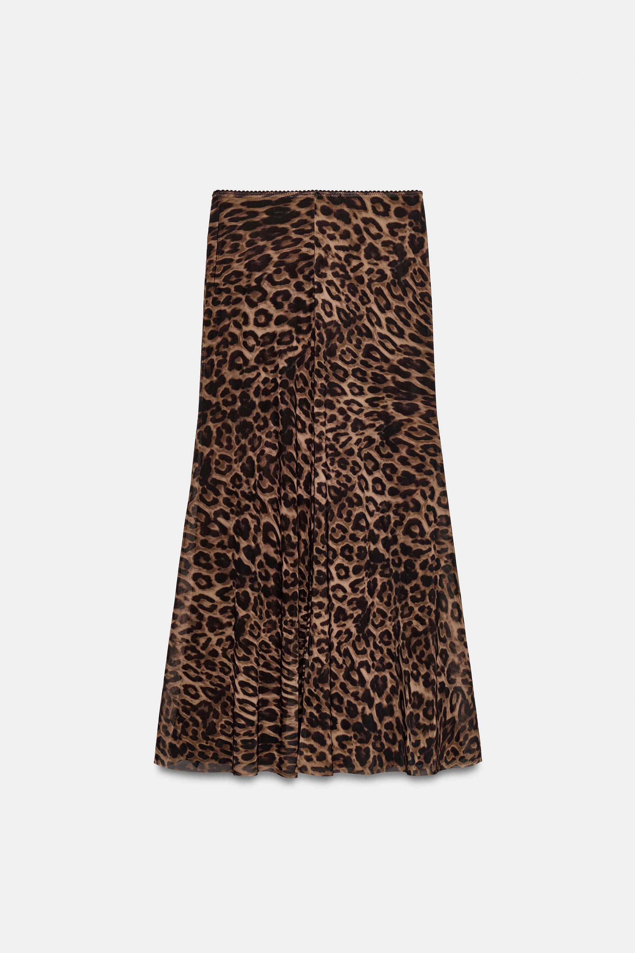 JUPE EN TULLE À IMPRIMÉ ANIMALIER